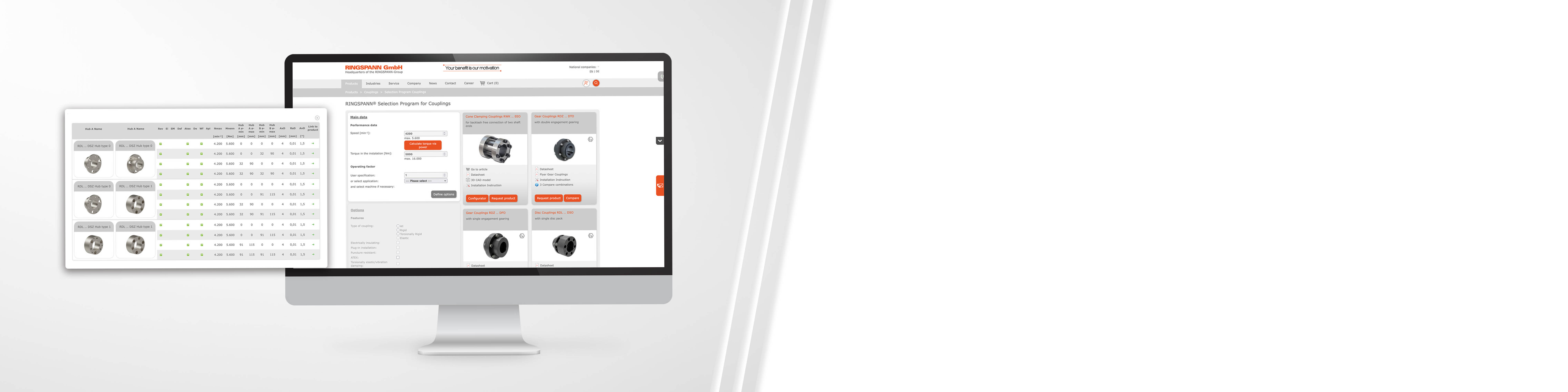 Innovative coupling tool for efficient product selection