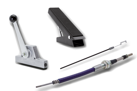 Push/Pull Cables, Bowden Cables, Control Cables, Control lever systems, Throttle pedal systems RCS® Remote Control Systems
